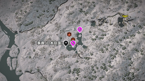 銀閣寺（アサクリ）の紙片map