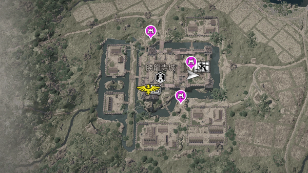 勝龍寺城・侍大将の居場所