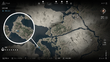 海賊（網子の屋敷）の居場所・地図