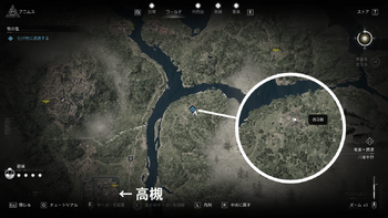 西瓜の化け物の居場所・地図