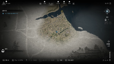 囚われの忍の居場所を突き止める・地図