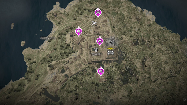 岩屋城・侍大将の居場所