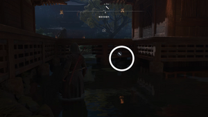 根来寺境内（アサクリ）の紙片の場所4