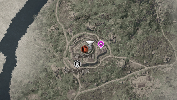 高木大塚城マップ