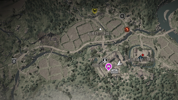 柏原城（伊賀）・侍大将の居場所