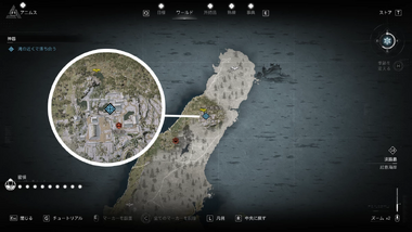 妙勝寺の滝の近くで落ち合う・地図