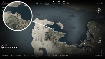 長野左衛門の手掛かり・地図