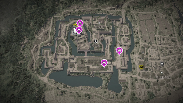 郡山城・侍大将の居場所