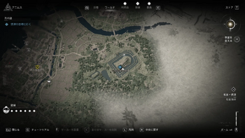 「いにしえの古墳」入口の場所・地図