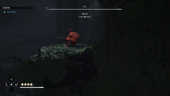 野分の居場所をつきとめる（赤表示）