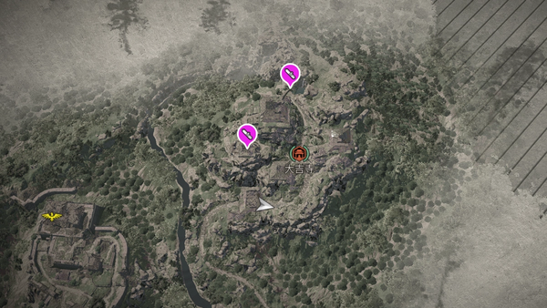 大吉寺（アサクリ）の紙片map