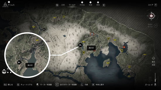 「近江の滝」の場所・地図