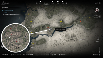 「教如を狙う者たち」発生場所・地図