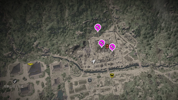 金剛峯寺（アサクリ）の紙片map