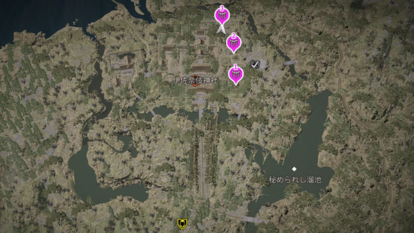 伊佐奈伎神社（アサクリ）の参拝map