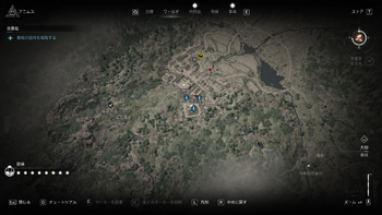 葛城の密偵の居場所・地図