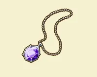 紫のネックレス