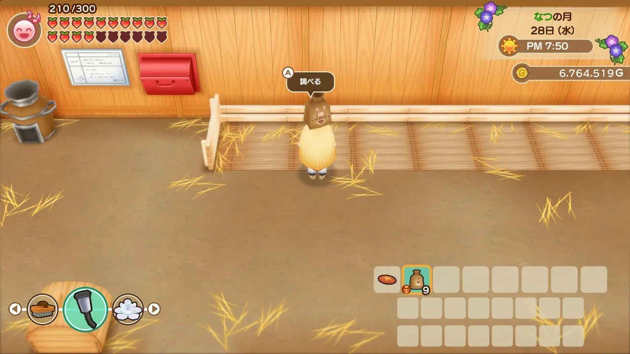 ニワトリのエサやり2