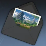 巨塔の遺跡のハガキ