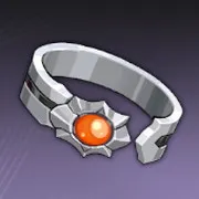 無常の緋石の腕輪-左