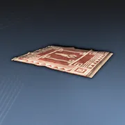 赤色の四角いじゅうたん