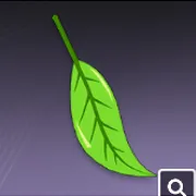 葉っぱ・唇飾り