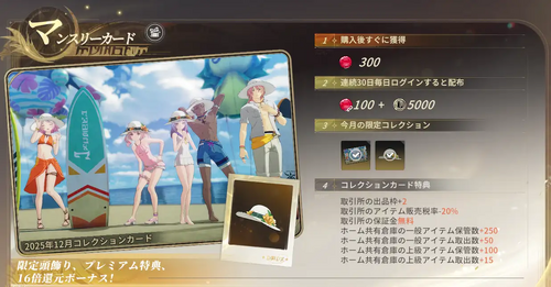 マンスリーカード