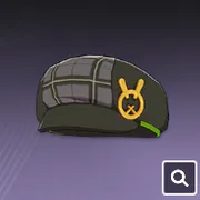 ウサギボタンのベレー帽・頭飾り