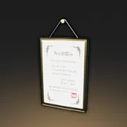 長方形の壁掛け掲示板