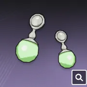 蛍光宝石・耳飾り