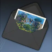 カナミア族集落入口のハガキ