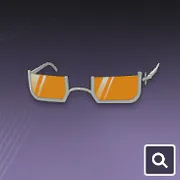 ハーフリムサングラス・顔飾り