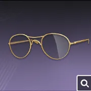 金縁メガネ・顔飾り