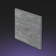 全室・粗い灰色レンガの内壁