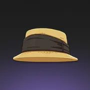 麦わら釣り帽子・頭飾り