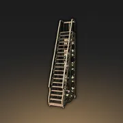 ユニークな木製はしご