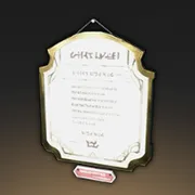 アーチ型の壁掛け掲示板