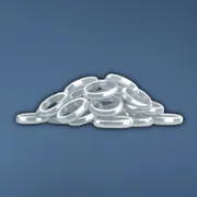 白銀合金のリング