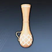 古風な長首の陶器瓶