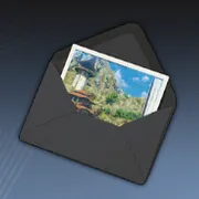 アンドラの休憩所のハガキ