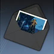 英雄の彫像のハガキ