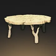 エキゾチックな丸テーブル