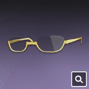 ハーフリム眼鏡・顔飾り