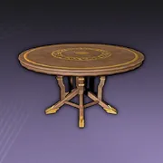 鉄と木の大きな丸テーブル