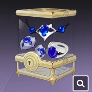 ブルージルコン装飾品ボックス