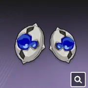 ブルージルコン・耳飾り