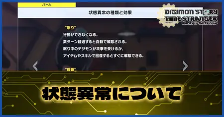 状態異常についての画像