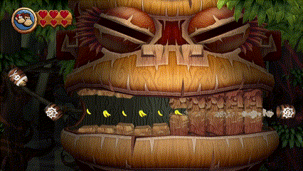 サルの障害物の発射タイミング