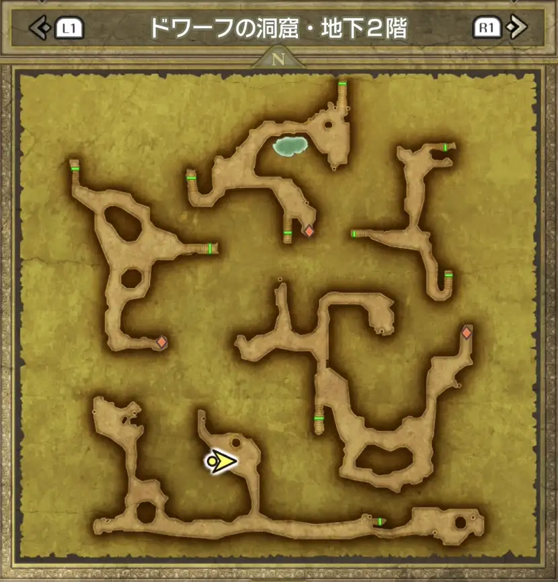 ドワーフの洞窟・地下2階