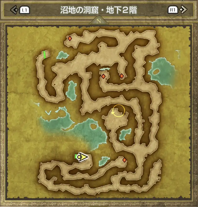 沼地の洞窟・地下2階